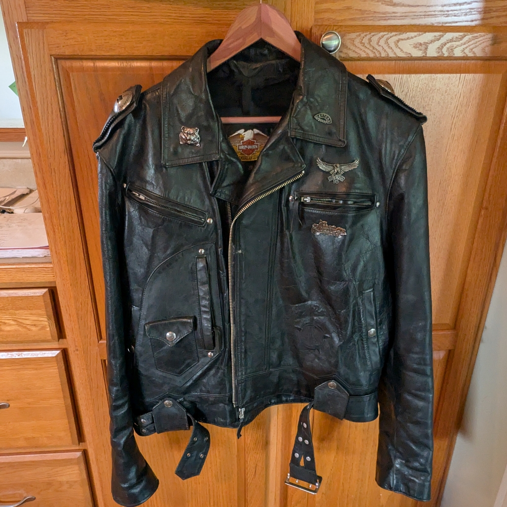 Black Leather Biker Jacket